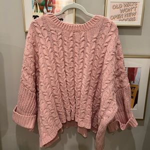 pink sweater